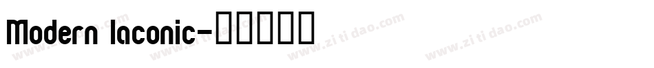 Modern Iaconic字体转换